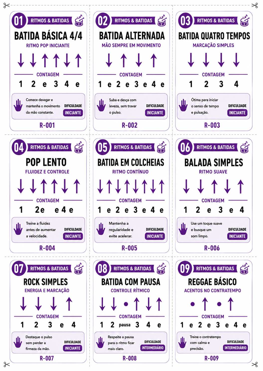 Cards de Jogos Musicais
