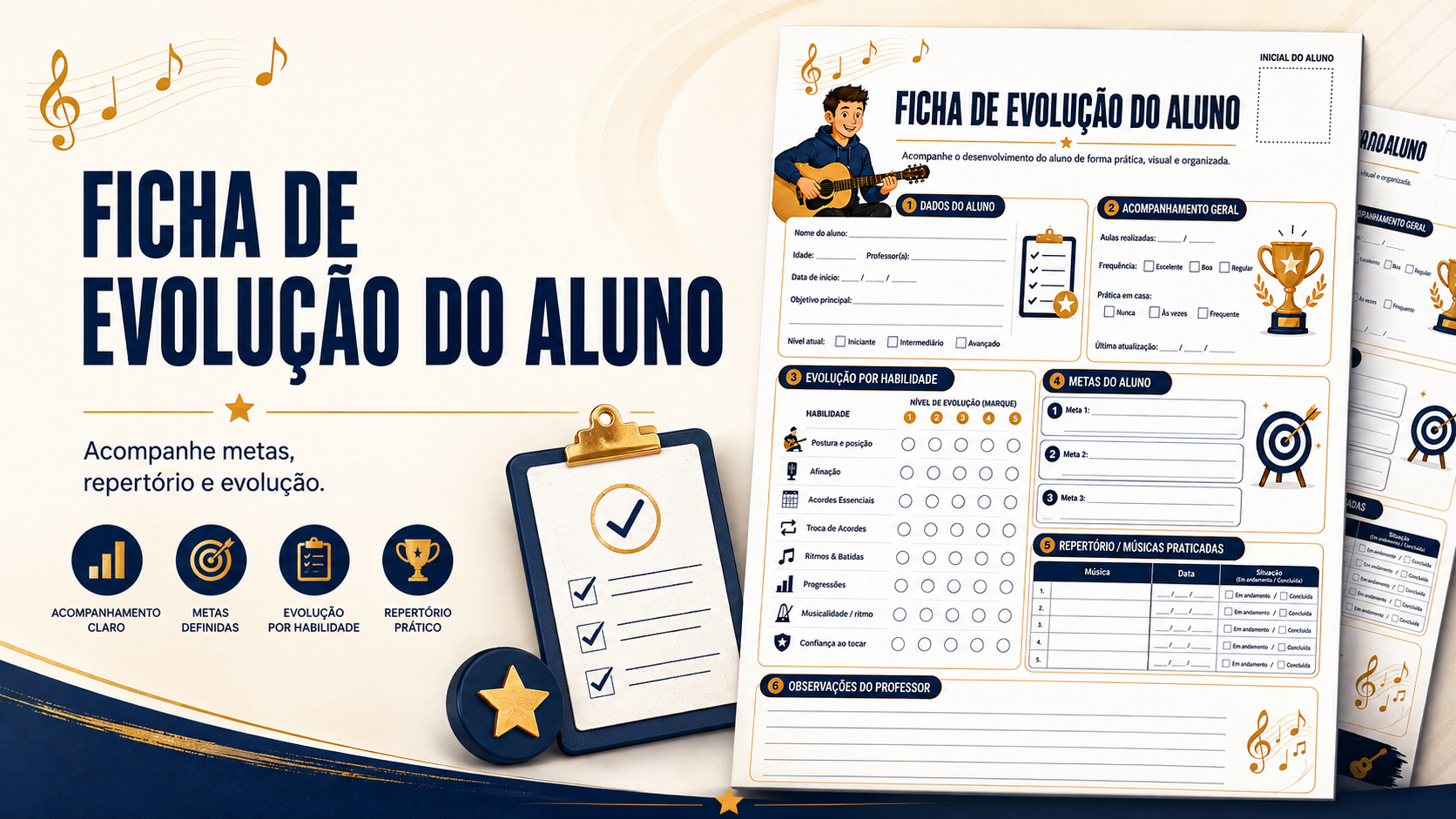 Ficha de Evolução do Aluno